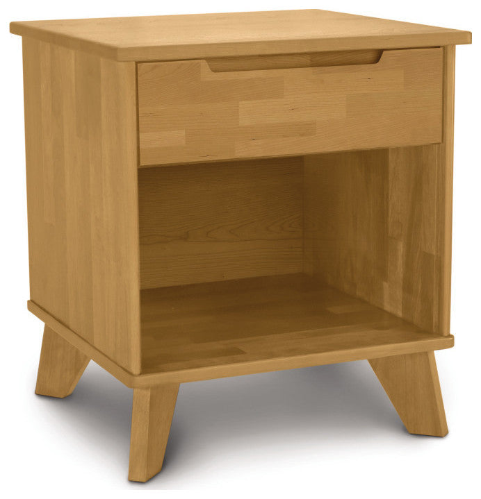 Linn - 1 Drawer Nightstand, Natural Cherry