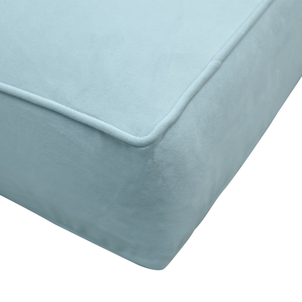 Same Pipe 6" Twin-XL 80x39x6 Velvet Indoor Daybed Mattress |COVER ONLY|-AD355