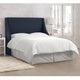 Wingback Headboard, Linen Navy, California King