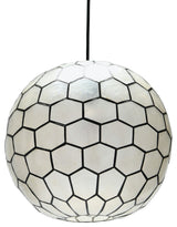 Capiz Honeycomb Ceiling Light, Medium