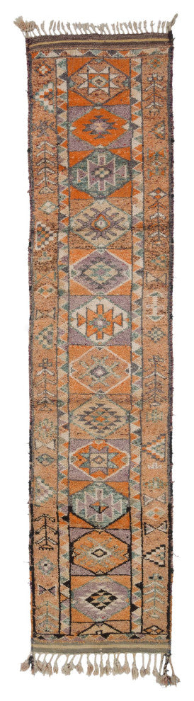 Vintage Turkish Runner Rug - 3' 1" x 13' 1" (37 in. x 157 in.)