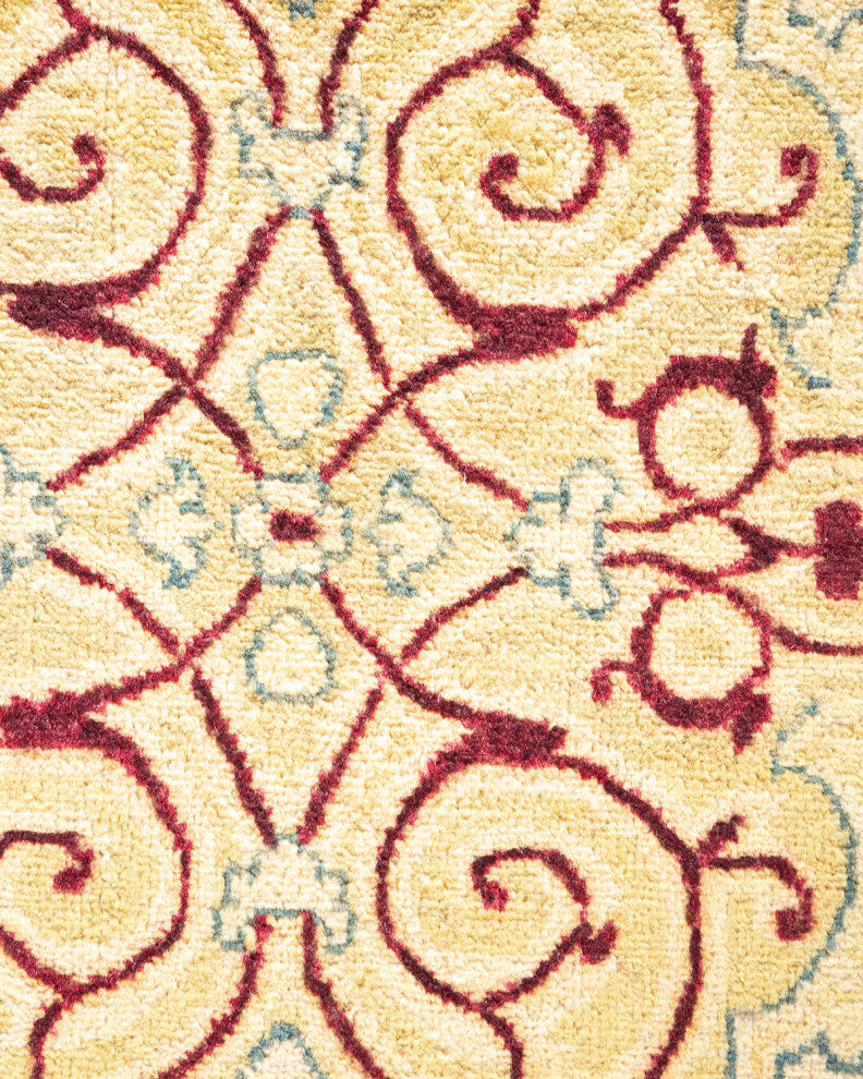 Elliana, One-of-a-Kind Hand-Knotted Area Rug Ivory, 9'1"x12'0"