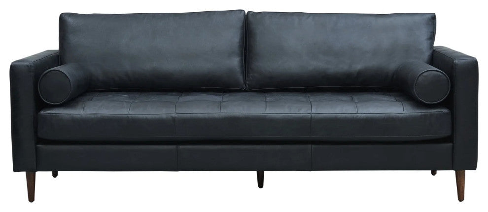 Alamo Top Grain Leather Sofa, Slate