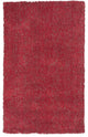 KAS Bliss 1584 Red Heather Shag Area Rug, 3'3" x 5'3"