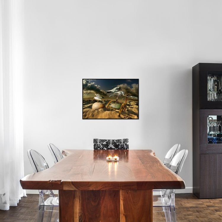 "Untitled" Framed Canvas Giclee by Radoslav Penchev, 31x22"
