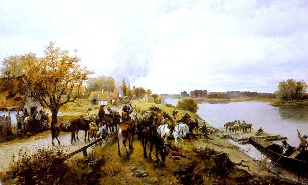 Alfred Ritter Von Malheim Friedlander The Retreat Gallery Wrapped Canvas Print