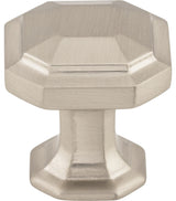 Top Knobs TK286 Emerald 1-1/8 Inch Geometric Cabinet Knob - Brushed Satin