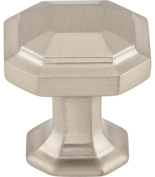 Top Knobs TK286 Emerald 1-1/8 Inch Geometric Cabinet Knob - Brushed Satin