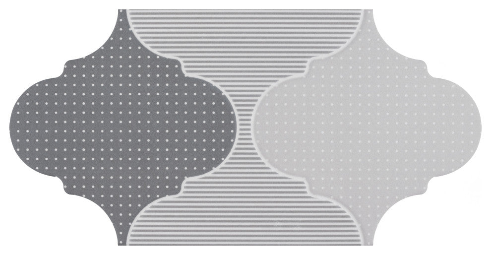 SomerTile Apreggio Rondo Provenzal 6-1/4" x 12-3/4" Floor and Wall Tile