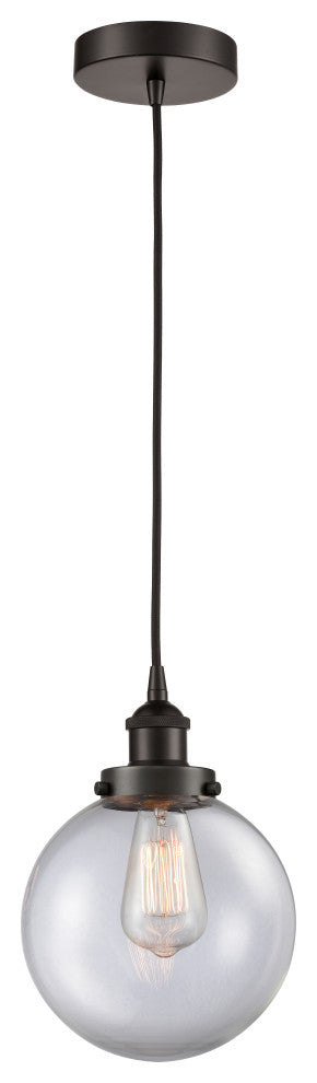 Innovations 616-1PH-OB-G202-8 1-Light Mini Pendant, Oil Rubbed Bronze
