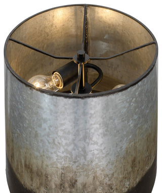 Cannery 2-Lt Buffet Table Lamp - Ombre Galvanized