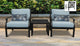 kathy ireland Madison Ave. 3 Piece Aluminum Patio Furniture Set 03a, Tranquil