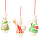 Snowmen Baking Goodies Christmas Holiday Ornaments Set of 3