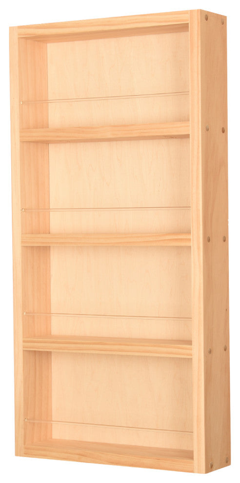 Citrus Unfinished On the Wall Spice Rack 21"h x 14"w x 3.5"d