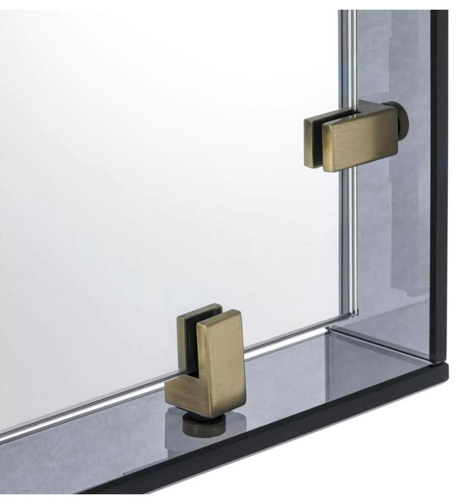 Smoke Glass Framed Mirror | Eichholtz Verona, Medium