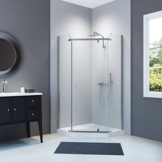 Nevada 40" Neo Angle Shower Enclosure Kit With Acrylic Base Without Walls