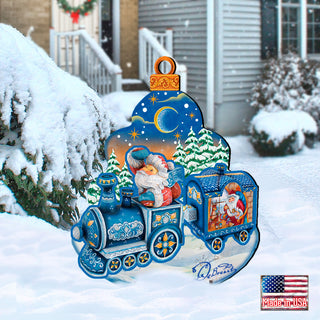 Santa's Arriva Free Standing  Garden Decor