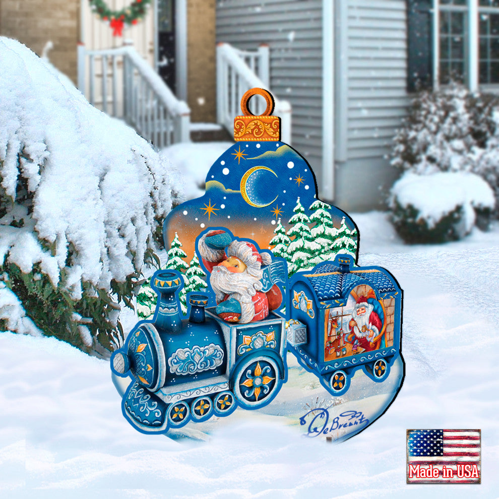 Santa's Arriva Free Standing  Garden Decor