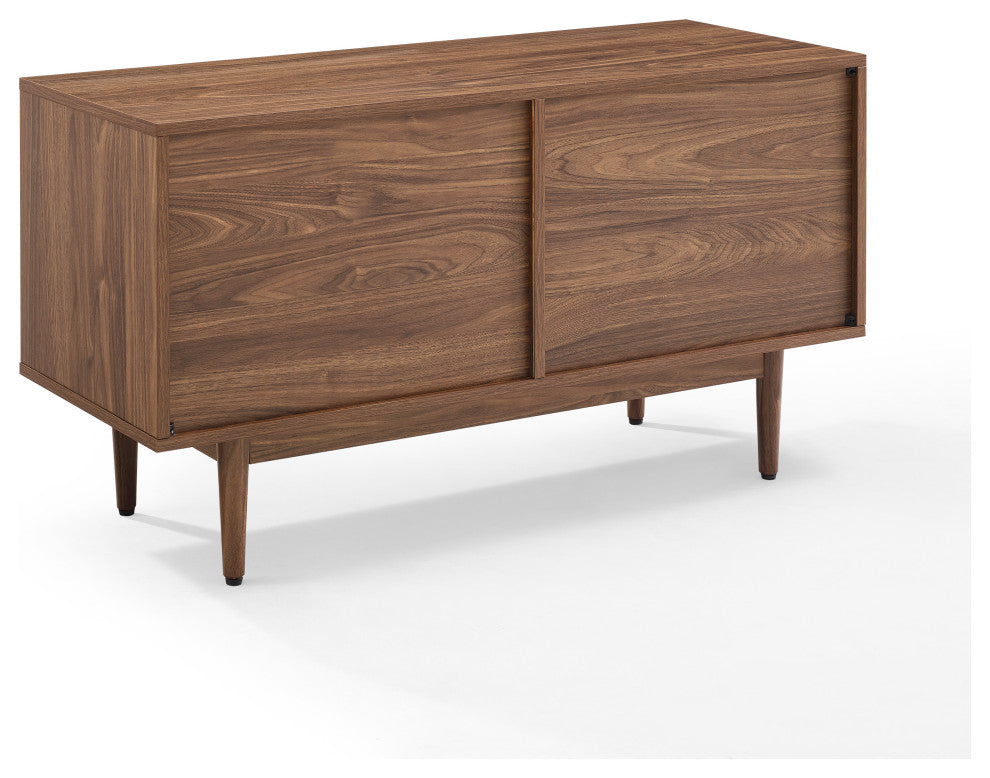 Liam Medium Record Storage Console Cabinet Walnut