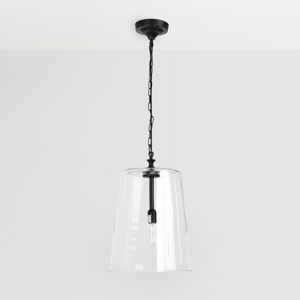 Jolee 1-Light Single Glass Pendant by Kosas Home