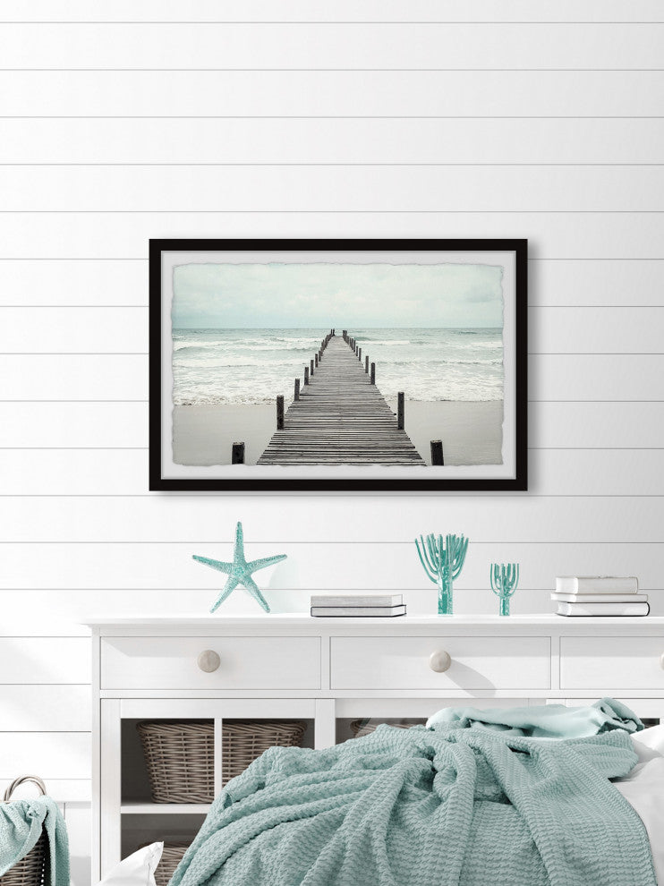 "Life Is a Bridge" Framed Painting Print, 45x30