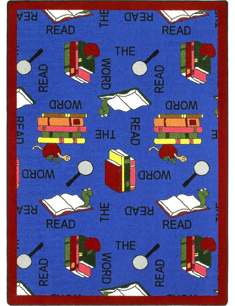 Kid Essentials Rug, Read the Word, 7'8"x10'9"