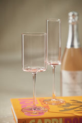 Foligno Wine Glasses, Set of 6, Light Pink