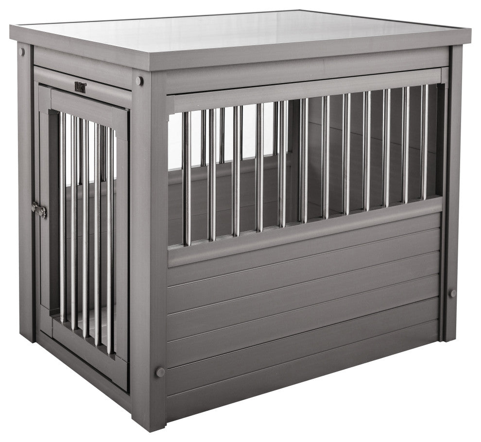 ECOFLEXÂ® Dog Crate End Table - Grey, Gray, Extra Large