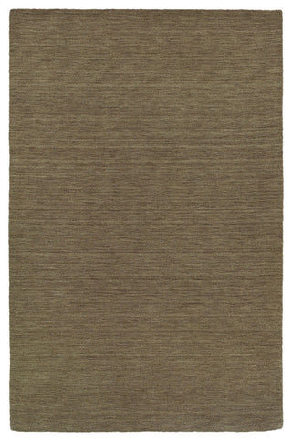 Arista Solid Green Hand-Crafted Area Rug, 5'x8'