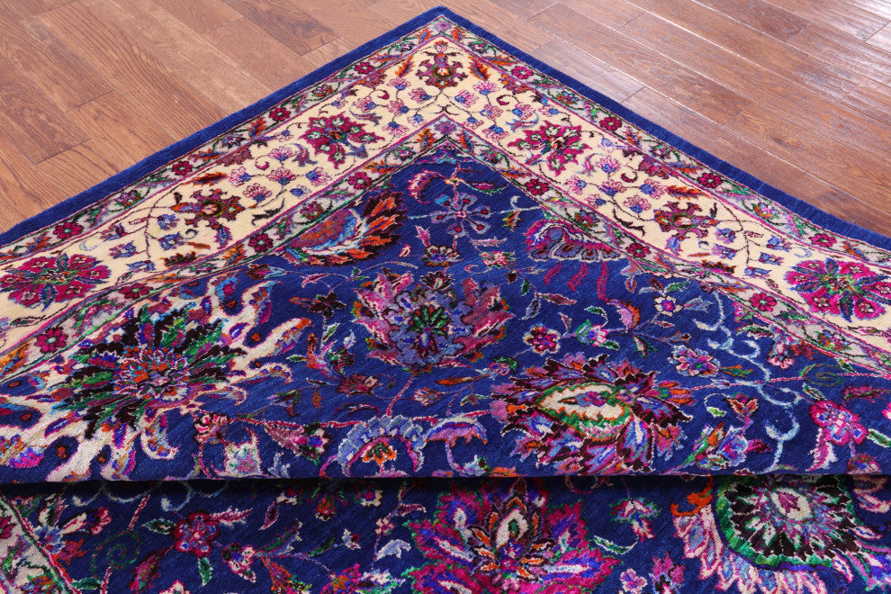 Persian Wool & Silk Handmade Rug 7' 8" X 9' 10" - Q13734