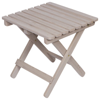 Shine Company Adirondack Folding Table With Hydro-Tex Finish, Graystone