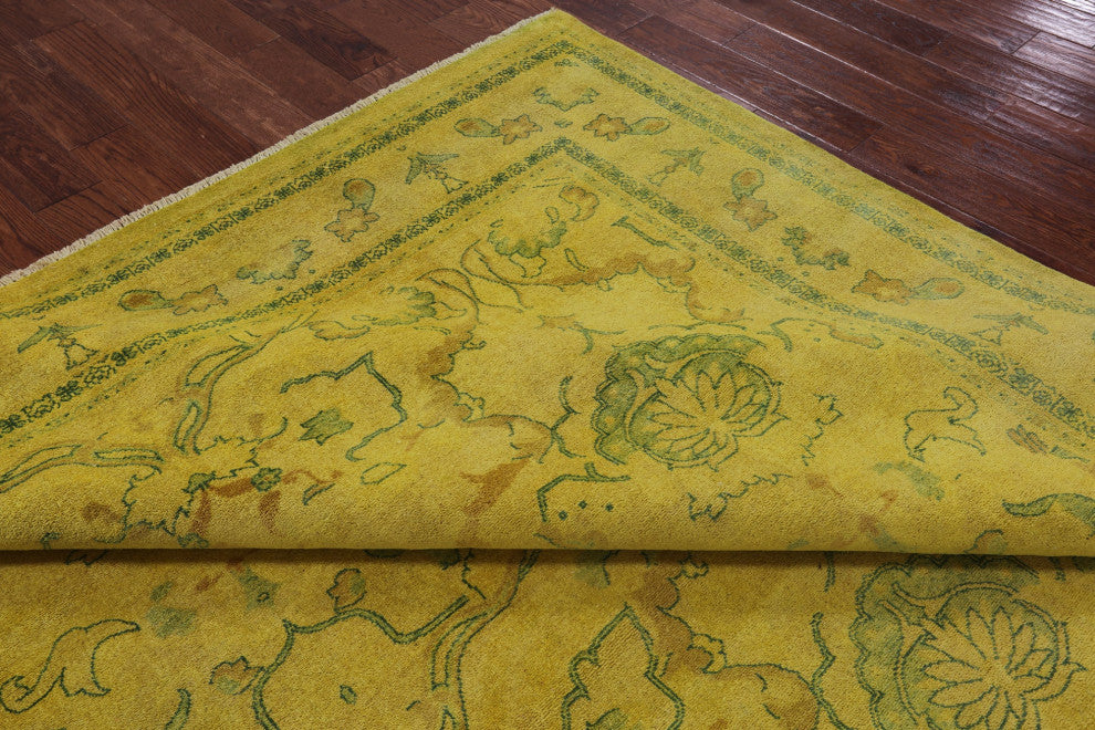 8' 2" X 9' 10" Full Pile Overdyed Handmade Rug - WR1968