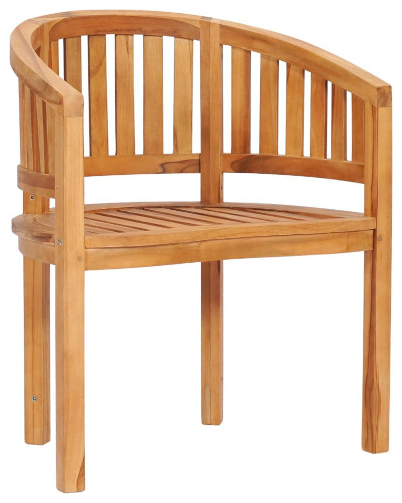 Vidaxl Banana Chair Solid Teak Wood