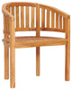 Vidaxl Banana Chair Solid Teak Wood