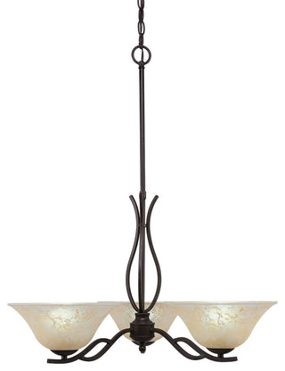 Chandeliers, 10" Amber Marble Glass