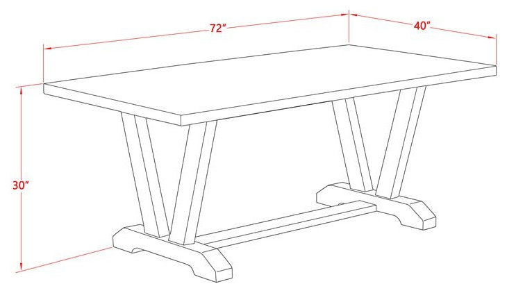 V777Si737-7, 7-Piece Dining Set, 6 Chairs, Table Top and Wooden Legs, Jacobean
