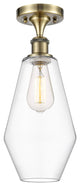 Innovations 516-1C-AB-G652-7-LED 1-Light Semi-Flush Mount, Antique Brass