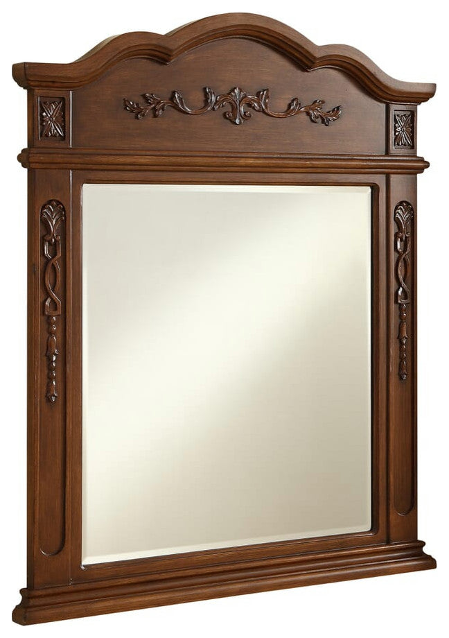 Elegant VM3001BR Danville 32" Traditional Mirror, Brown