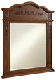 Elegant VM3001BR Danville 32" Traditional Mirror, Brown