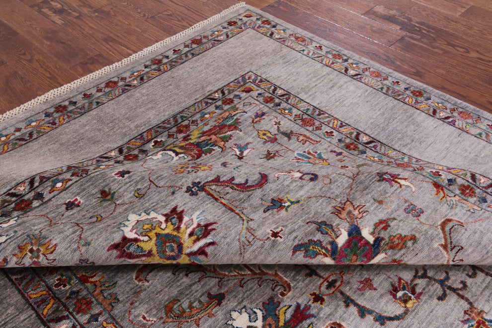 Handmade Persian Tabriz Wool Rug 6' 9" X 9' 8" Q7522