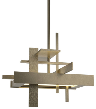 Planar Small LED Pendant - Soft Gold Finish - Standard Overall Height