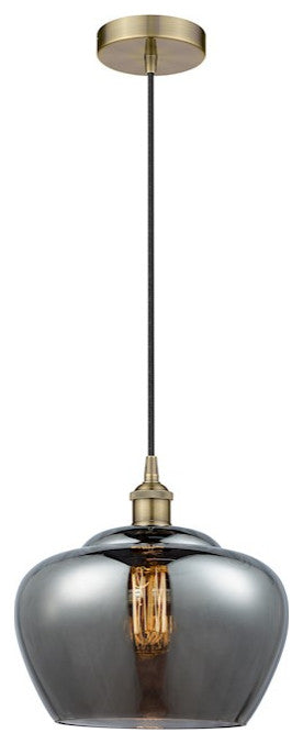 Innovations 616-1P-AB-G93-L Fenton 1 Light 11" Mini Pendant, Antique Brass
