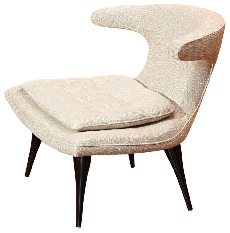 Mid Century Modern Anvil T Back Chair  Lounge Pillow Top Ergonomic Accent