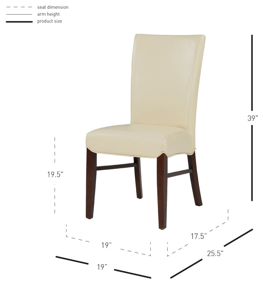 Milton Fabric Dining Side Chair, Cream