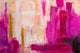 "Pink Paintstrokes" Metal, 20"x30"