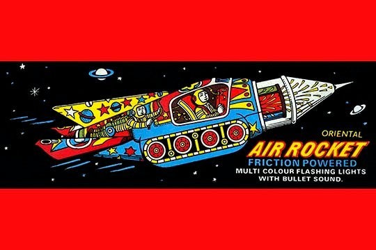 Oriental Air Rocket - Gallery Wrapped Canvas Art 28" x 42"