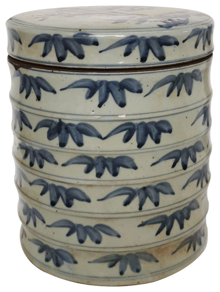 Blue And White Bamboo Dim Sum Box