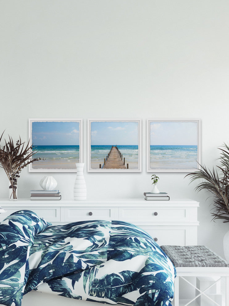 Oceans in Motion Triptych, 3-Piece Set, 12x12 Panels