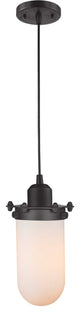 Innovations 900-1P-BK-CE231-BK-W-LED Centri 1 Light Mini Pendant, Matte Black