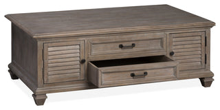 Lift Top Storage Cocktail Table WithCasters